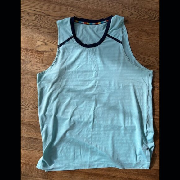 Rhone Swift Tank Top - Large - Light Blue - Picture 1 of 4